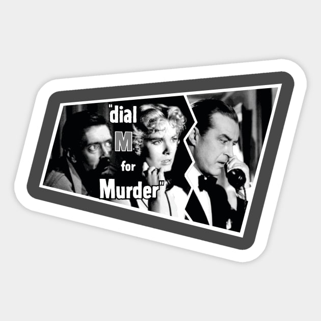 Dial M for Murder Sticker by OmerNaor316